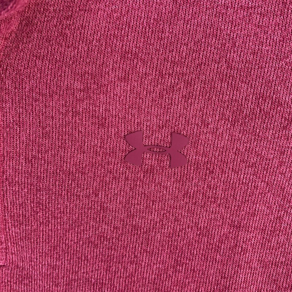 Under Armour UA Golf Storm Coldgear Fleece Sweater Heather Red 1329832-6… - Picture 3 of 12